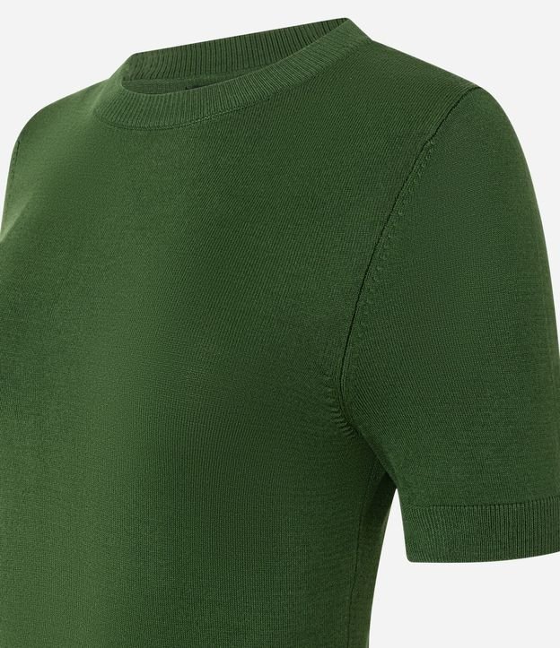 Blusa Básica de Punto con Cuello Redondo 8