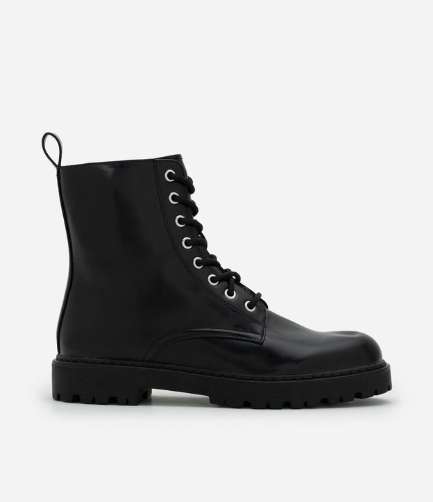 Bota Coturno en PU con Cordón