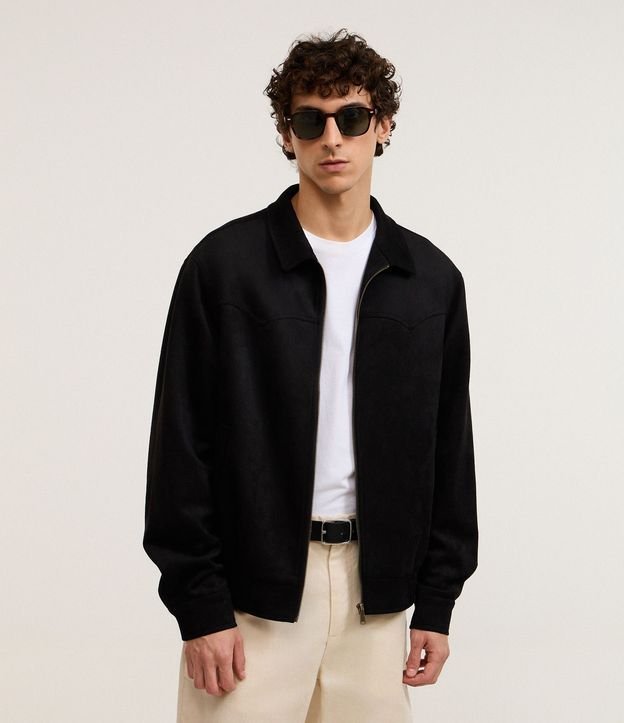 Campera con Detalles en Recorte y Bajo con Elástico 1