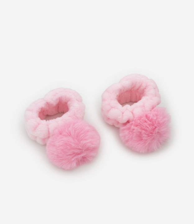 Muñequeras Pompón Rosa Alchemia 2