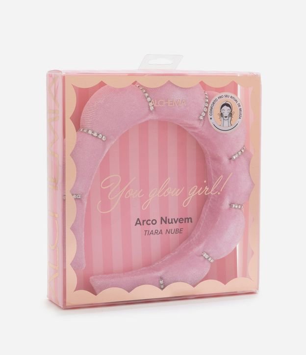 Tiara Puff Rosa con Brillos Alchemia 2