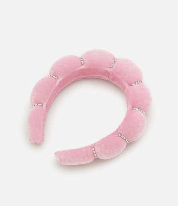 Tiara Puff Rosa con Brillos Alchemia 3