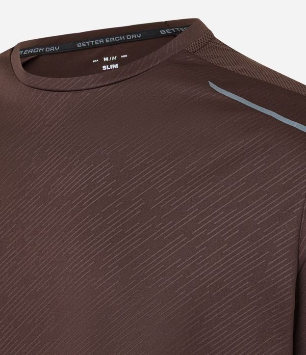 Remera Deportiva Dry Fit con Estampa Rayada 9