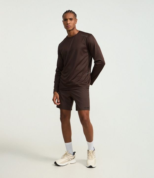 Remera Deportiva Dry Fit con Estampa Rayada