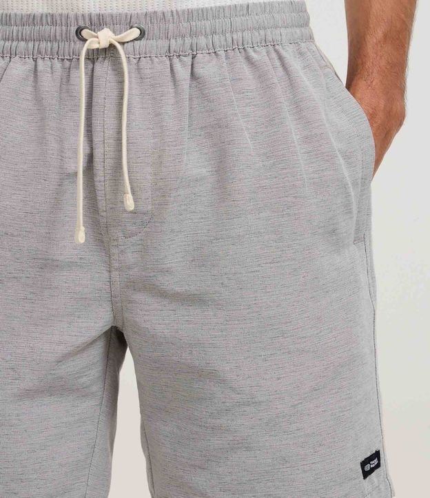 Bermuda en Algodón con Cordón en la Cintura y Estampa Rayada 6