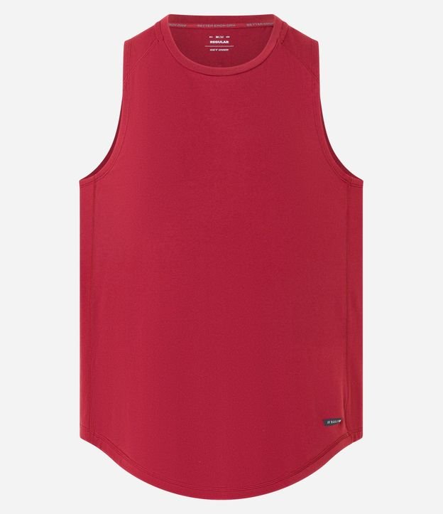 Musculosa Regular Deportiva con Etiqueta en el Bajo y Detalle Contrastante 9