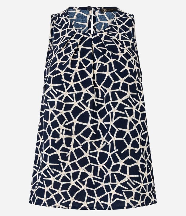 Blusa en Airflow con Estampa Estrellas del Mar 6