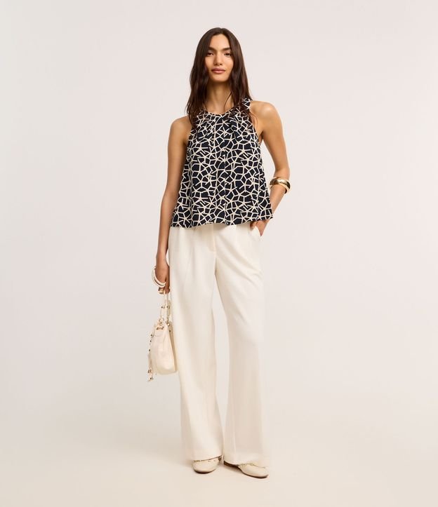 Blusa en Airflow con Estampa Estrellas del Mar 2