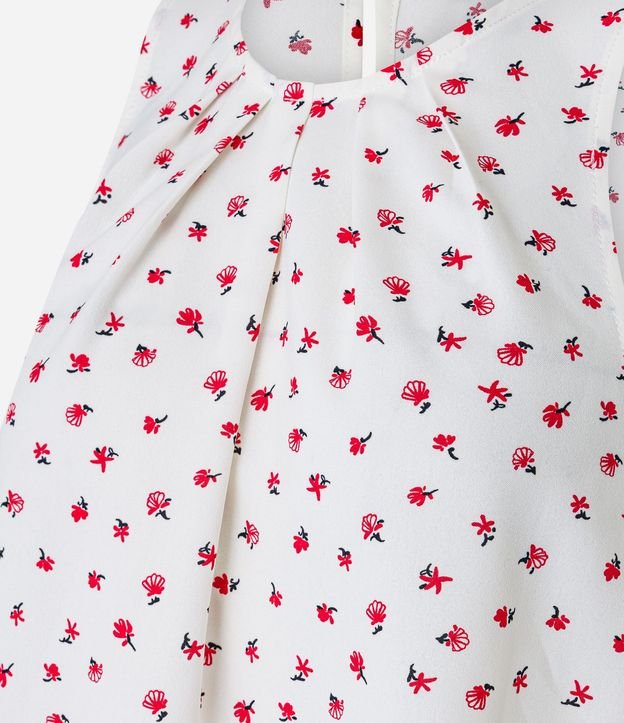 Blusa en Airflow con Fruncido en el Cuello y Estampa Floral 6
