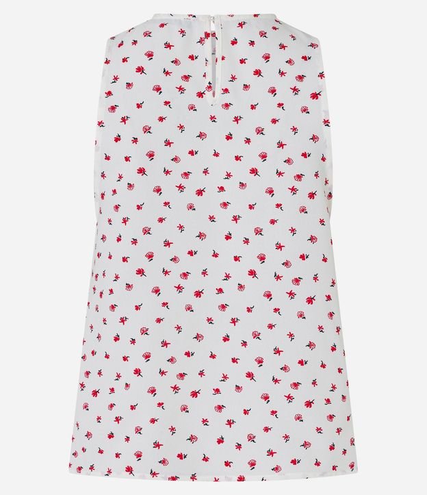Blusa en Airflow con Fruncido en el Cuello y Estampa Floral 7