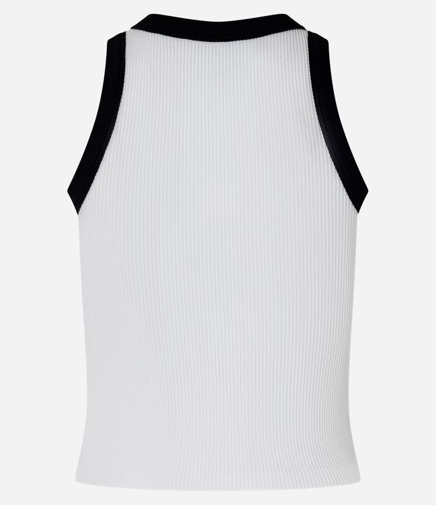 Musculosa Seamless con Cremallera y Viés Contraste 9