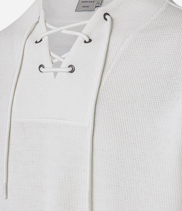 Bata Comfort Texturizado con Cuello V y Lazo 7