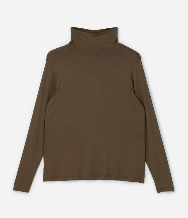 Blusa Cuello Alto en Viscolycra Curve & Plus Size 5