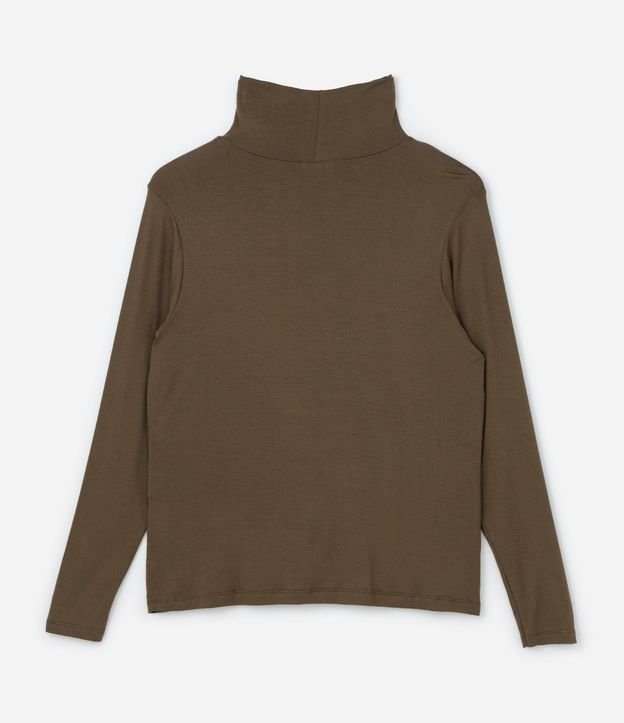 Blusa Cuello Alto en Viscolycra Curve & Plus Size 6