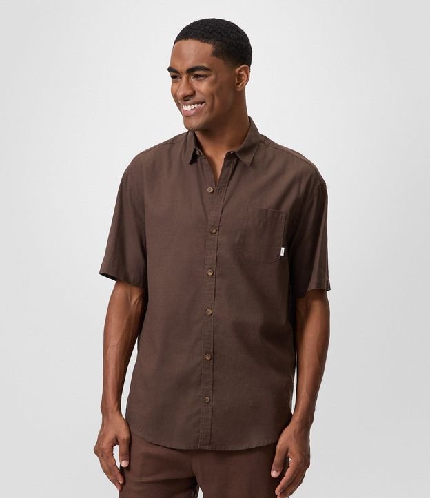 Camisa Relaxed en Cáñamo con Bolsillo 6