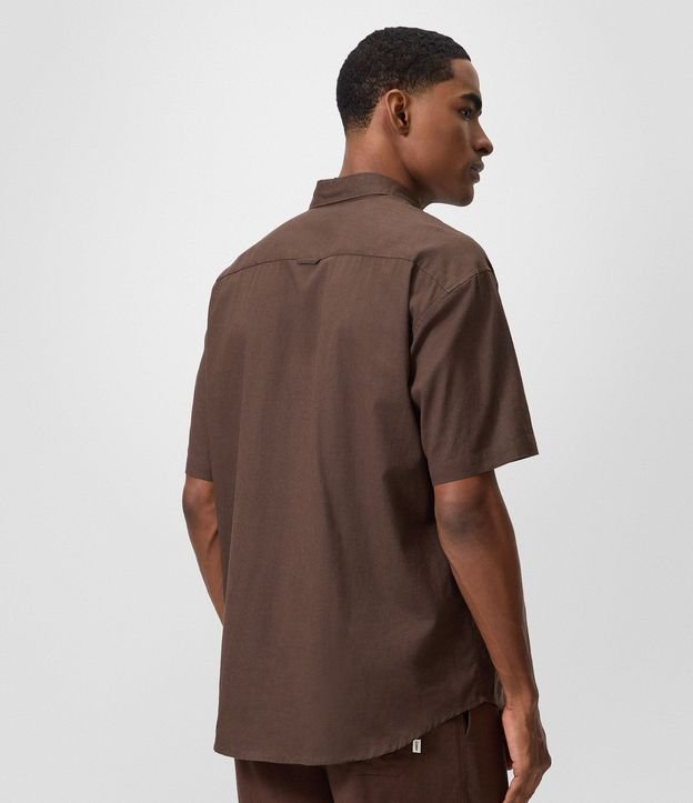 Camisa Relaxed en Cáñamo con Bolsillo 8