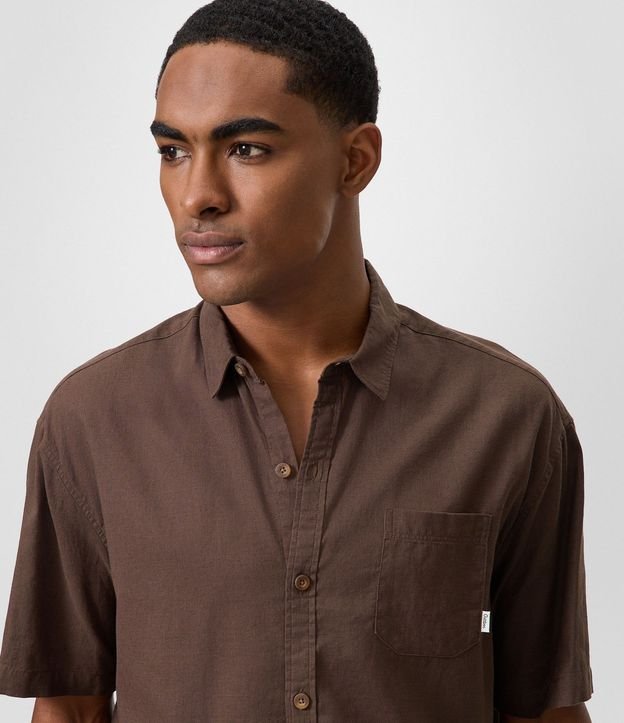 Camisa Relaxed en Cáñamo con Bolsillo 9