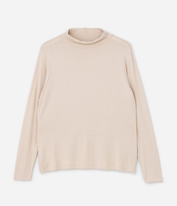 Blusa Cuello Alto en Viscolycra Curve & Plus Size 5