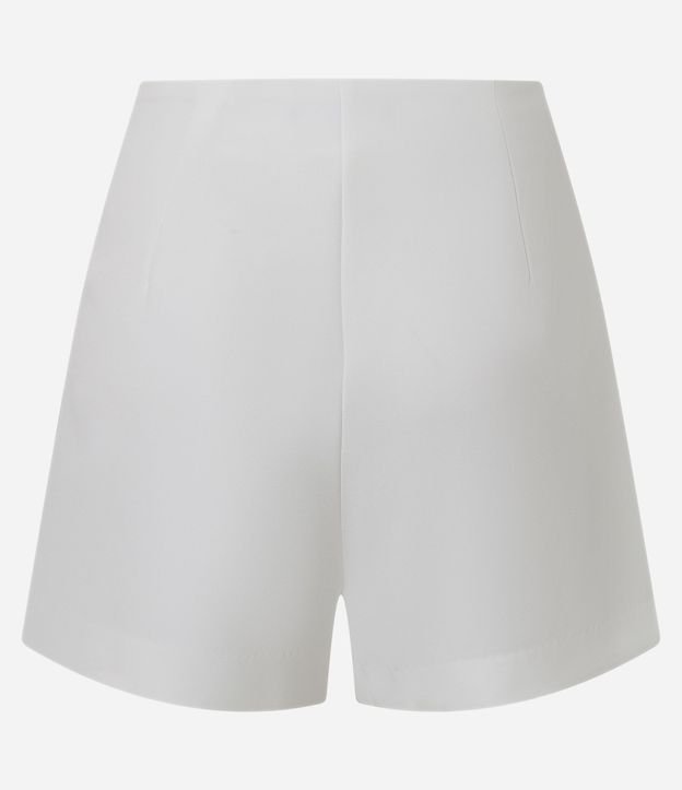 Short Pollera en Crepé con Botones Forrados en Traspase 6