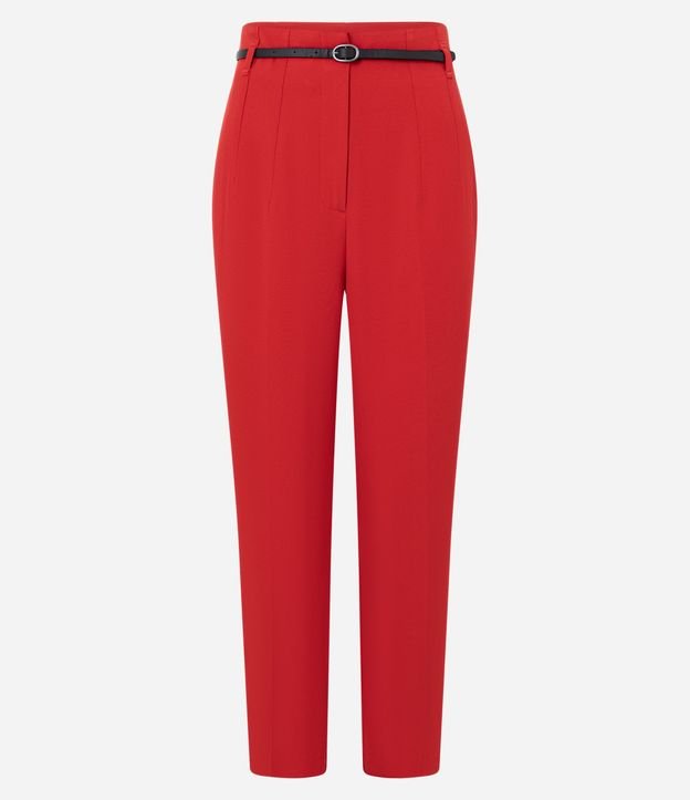 Pantalón Zanahoria Sastrería con Cinturón Hebilla 5
