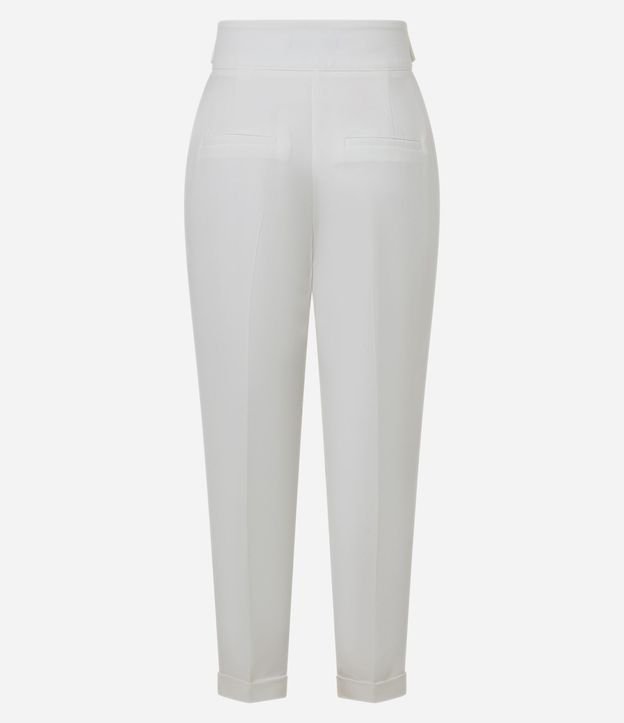 Pantalón Carrot Sastrería con Bajo Italiana y Detalle de Solapa 6