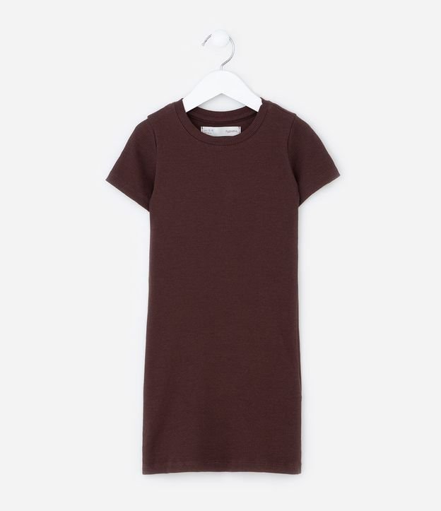 Vestido Infantil en Rib - Talle 5 a 14 años 2
