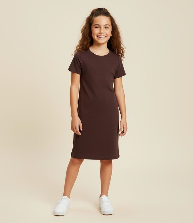 Vestido Infantil en Rib - Talle 5 a 14 años