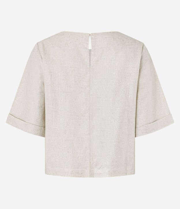 Blusa en Viscolino con Manga Dobrada 7