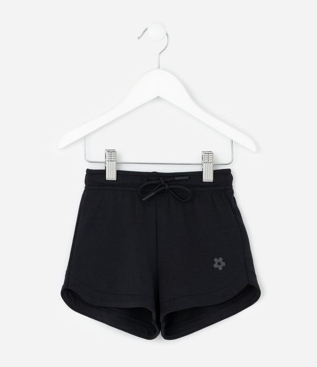 Short Infantil en Modal con Estampa Localizada - Talle 1 a 6 años 2