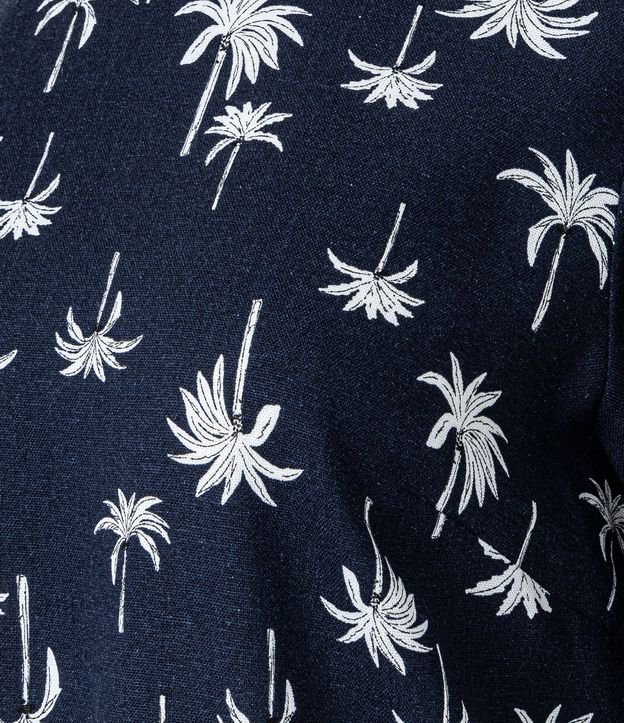 Blusa en Viscolino con Estampa Palmeras 7