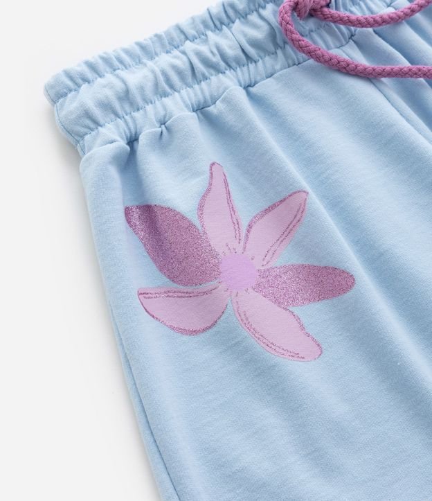 Short Infantil con Bordado Flores en Lentejuelas - Talle 5 a 14 años 6