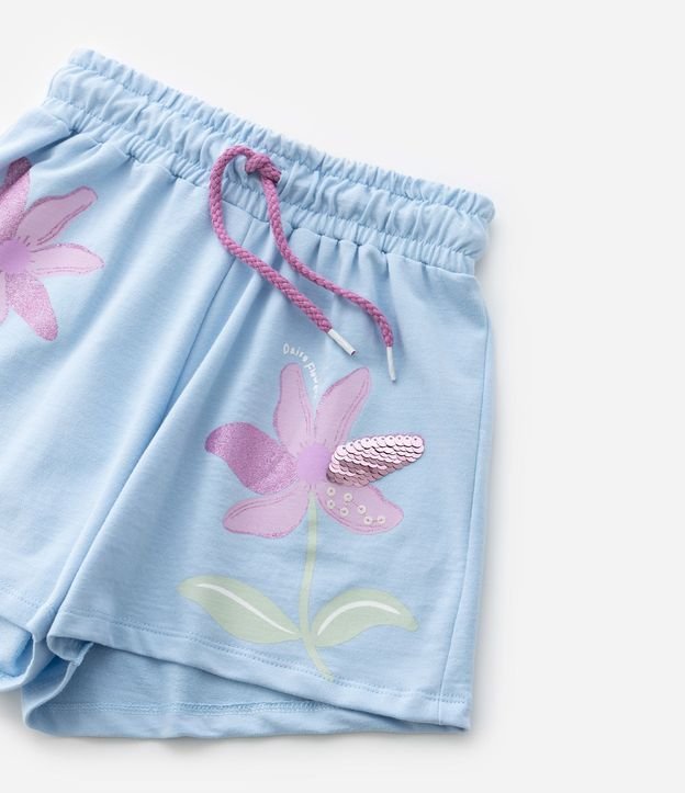 Short Infantil con Bordado Flores en Lentejuelas - Talle 5 a 14 años 8