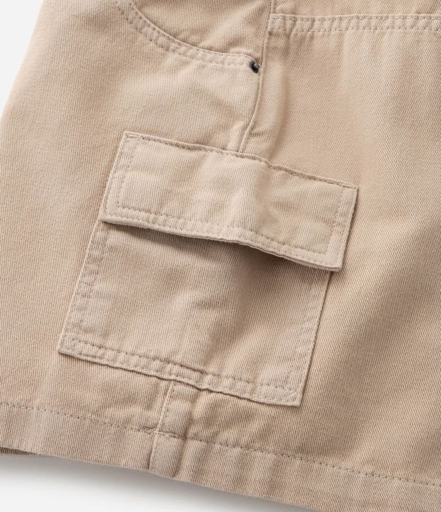 Short Pollera Infantil en Jeans con Cintura Ajustable y Bolsillo Cargo - Talle 5 A 14 años 7