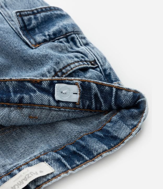 Short Pollera Infantil Jeans con Bolsillos Cargo - Talle 5 a 14 años 7
