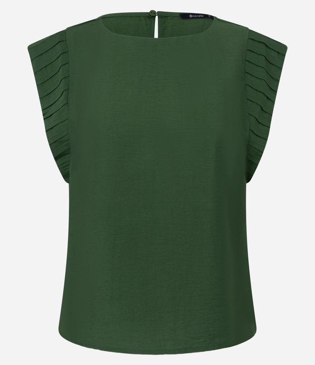 Blusa en Airflow con Recortes en el Hombro 4