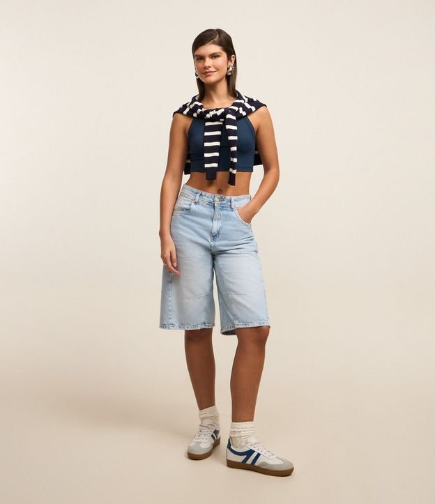 Blusa en Rib con Cuello Halter 2