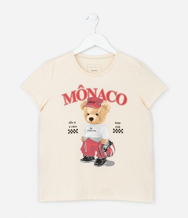 Remera Infantil con Estampa Osito Piloto - Talle 5 a 14 años 2
