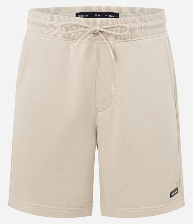 Bermuda Slim en Algodón con Felpa y Bolsillos 5