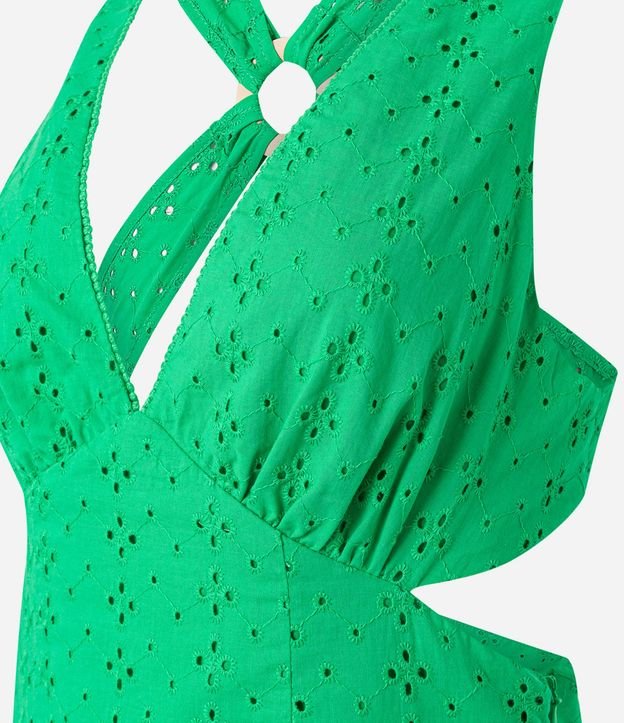 Vestido Midi con Frente Única y Tiras en X en la Espalda con Adornos 8