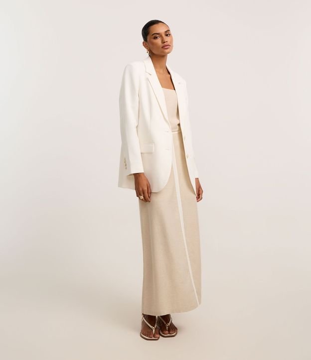 Blusa en Viscolino con Adorno en el Bretel Ajustable 4