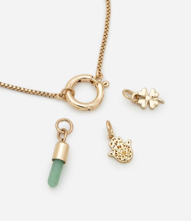 Pulsera Ajustable con Colgantes y Piedra Natural 3