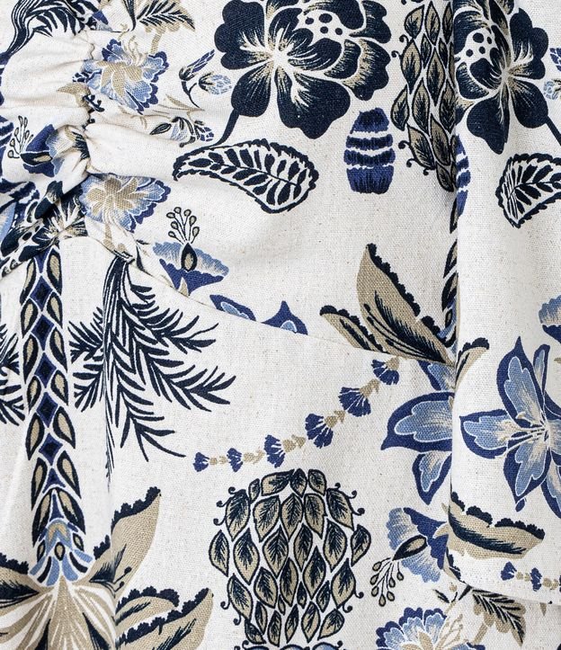 Blusa en Viscolino con Escote Corazón y Estampa Floral 7