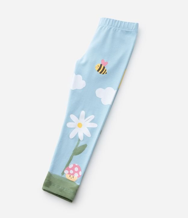 Pantalón Legging Infanitl en Cotton con Estampa de la Natureza - Talle 1 A 6 años 10