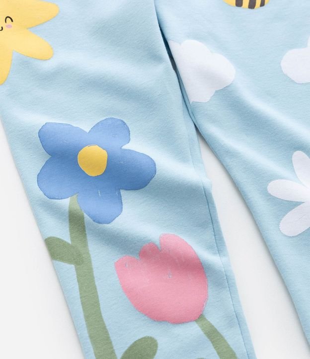 Pantalón Legging Infanitl en Cotton con Estampa de la Natureza - Talle 1 A 6 años 5