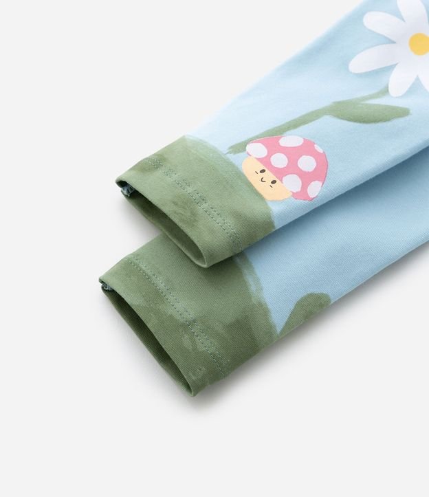 Pantalón Legging Infanitl en Cotton con Estampa de la Natureza - Talle 1 A 6 años 7