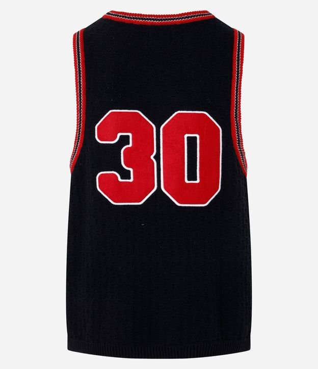 Musculosa Sportcore en Punto con Número 30 y Bies contrastante 9
