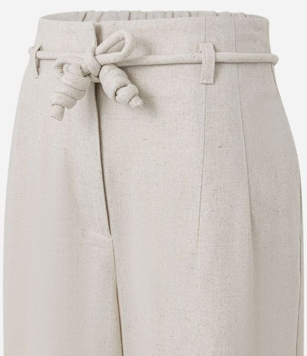 Pantalón Pantalona en Viscolino con Cinturón Cuerda 7
