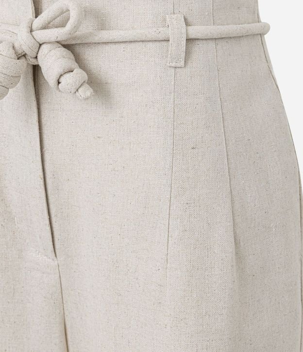Pantalón Pantalona en Viscolino con Cinturón Cuerda 8