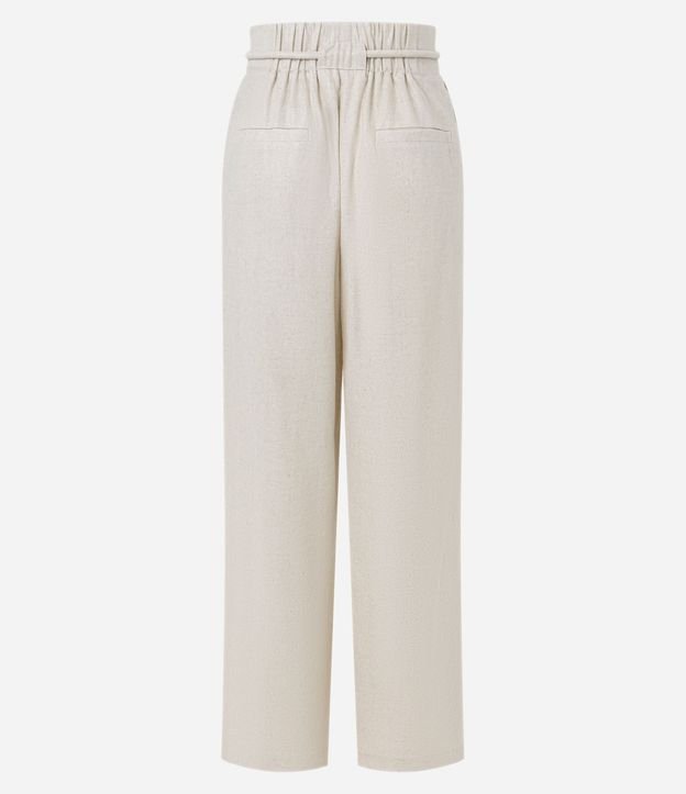 Pantalón Pantalona en Viscolino con Cinturón Cuerda 9