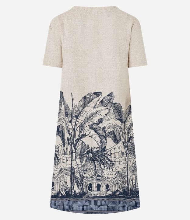 Vestido T-Shirt Corto en Viscolino con Estampa Arco de Lapa 6